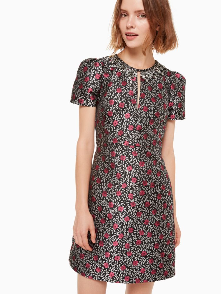 Kate spade 2024 floral jacquard dress