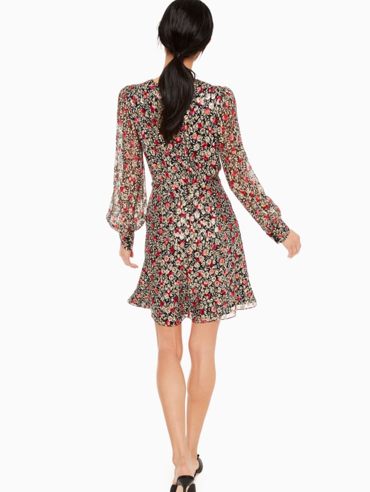 Floral park clip on sale dot mini dress