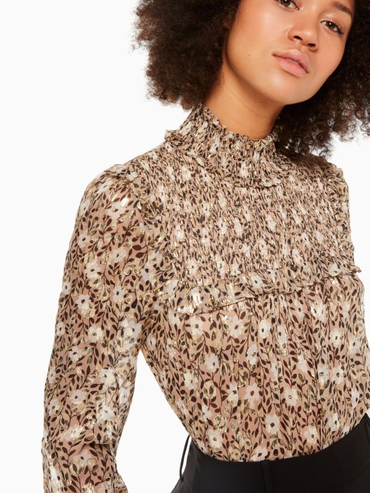 Kate Spade,Floral Park Clip Dot Top,