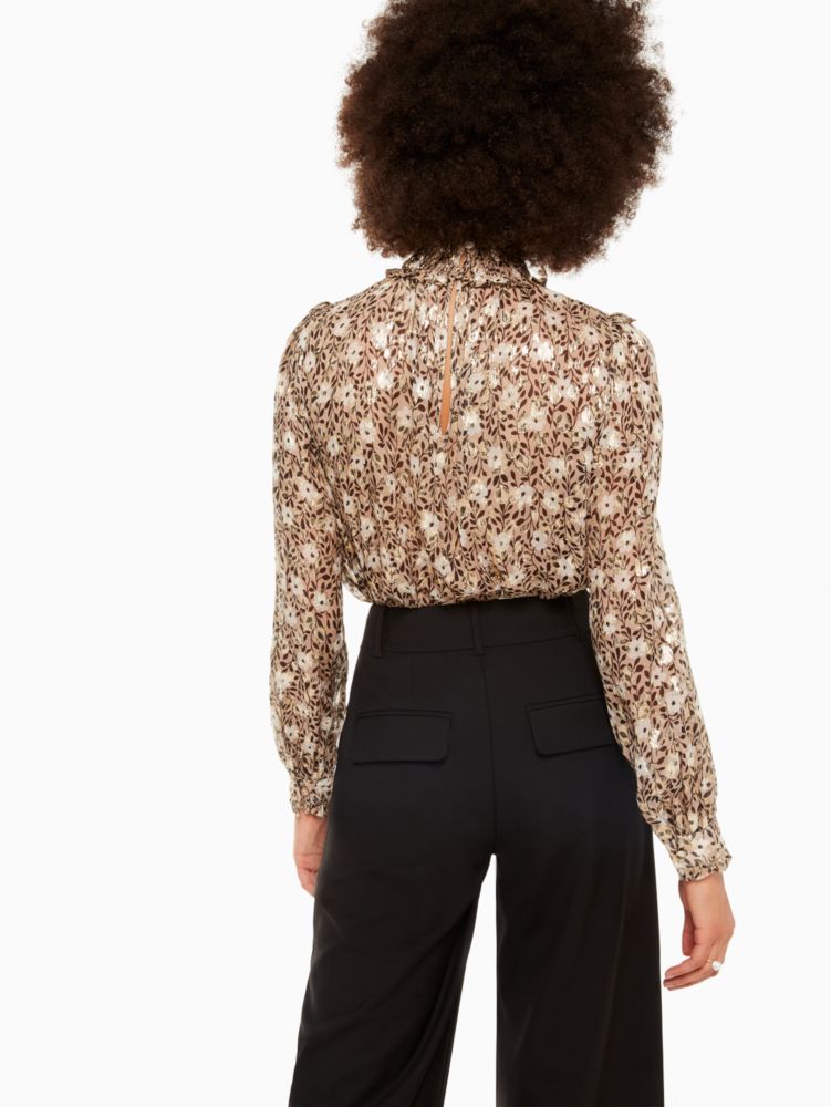 Kate Spade,Floral Park Clip Dot Top,