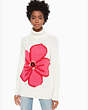 Kate Spade,floral intarsia sweater,French Cream