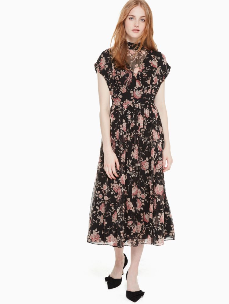 Kate Spade,chinoiserie natalle dress,dresses & jumpsuits,Black / Glitter