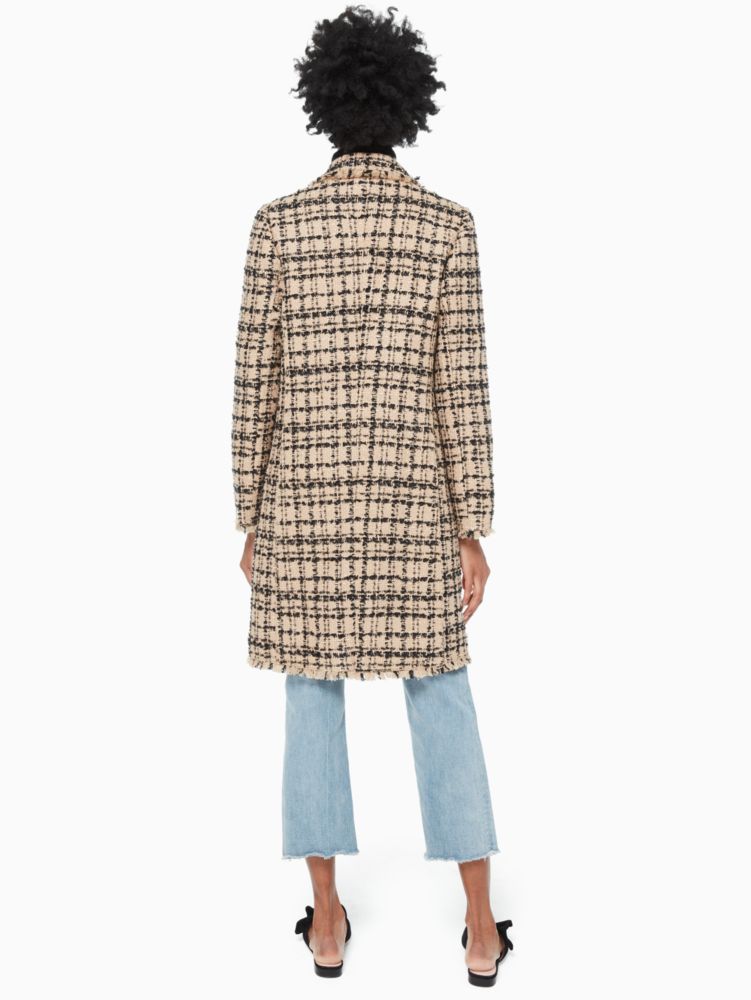 Kate Spade,Bi-color Tweed Coat,