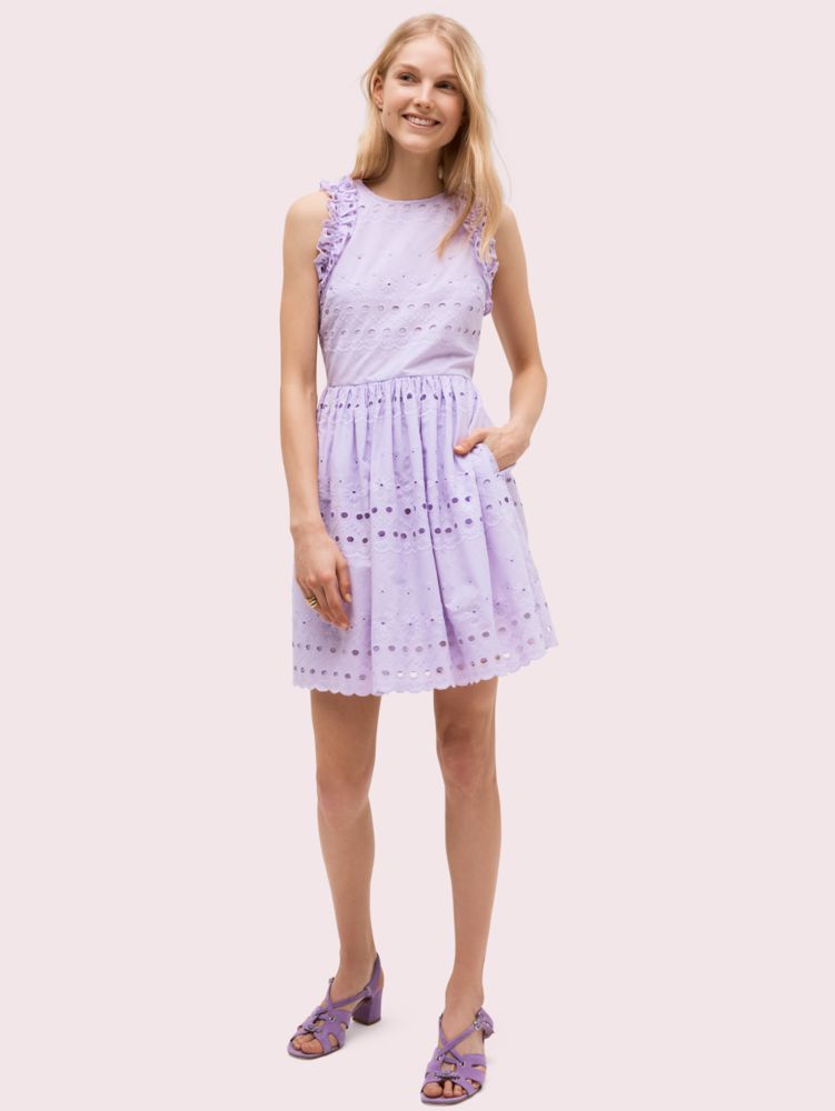 Kate spade floral lace ruffle dress sale