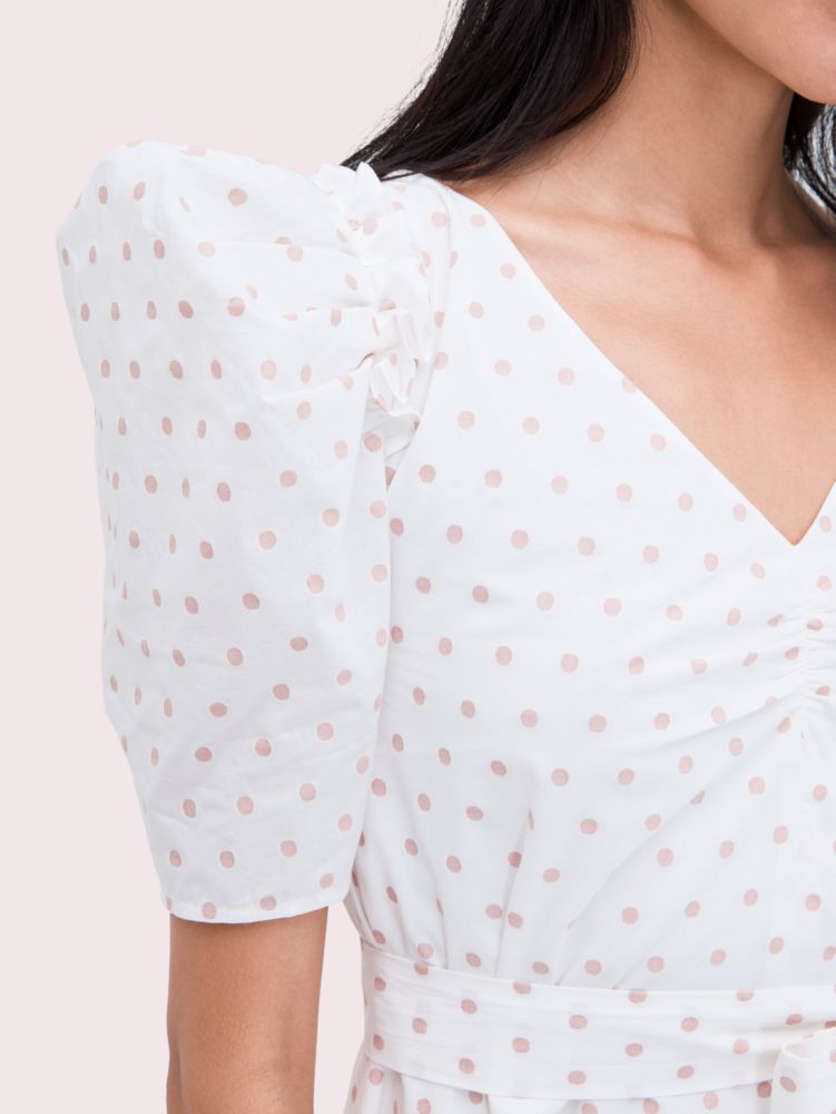 Kate Spade,dot cotton mini dress,