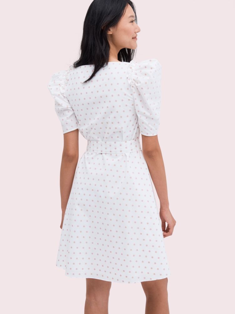 Kate Spade,dot cotton mini dress,