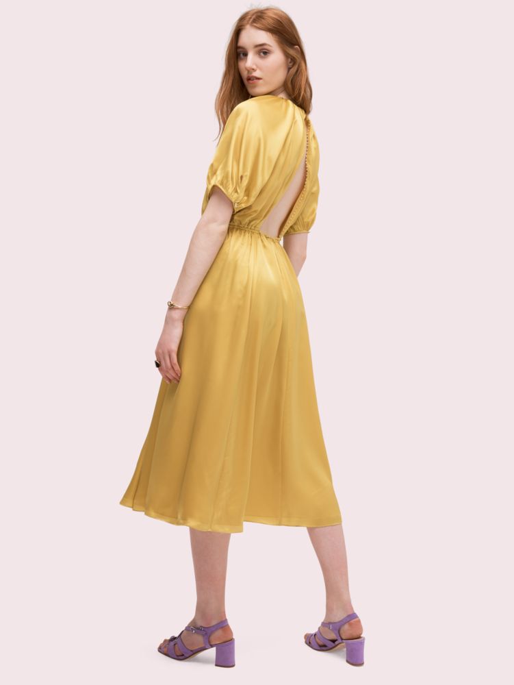 Kate spade hot sale satin midi dress