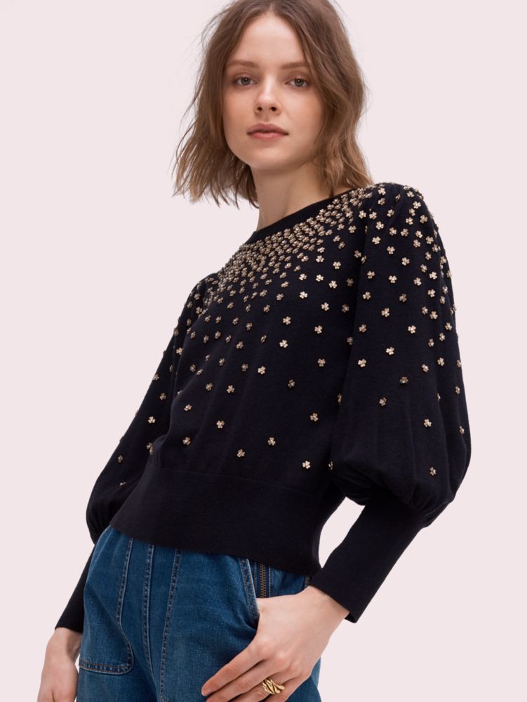 Crystal Embellished Sweater Kate Spade UK Kate Spade GB