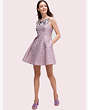 Kate Spade,flora embellished dress,Iced Grape