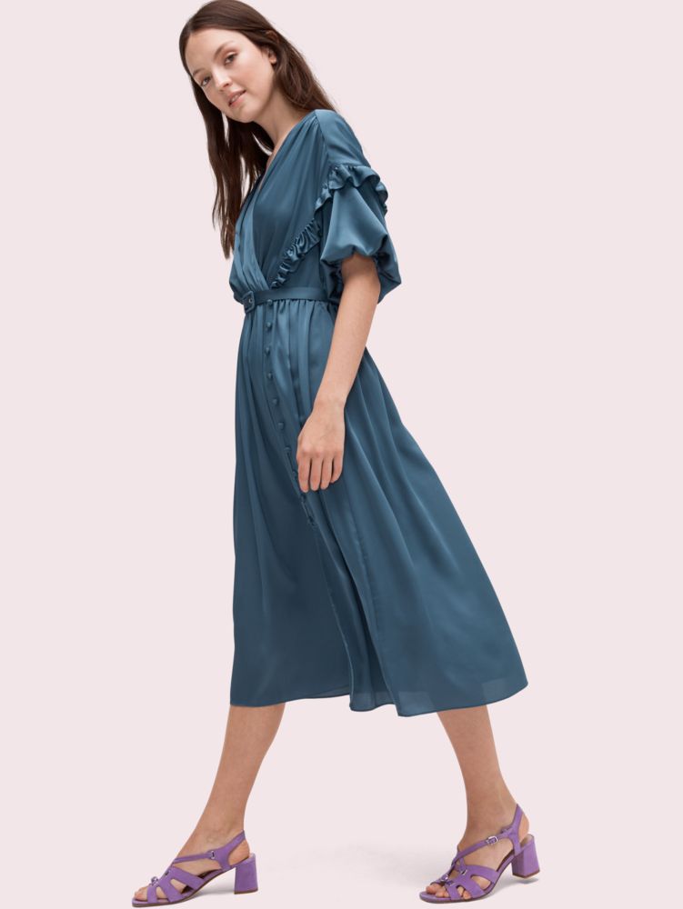 Kate Spade,Satin Midi Dress,