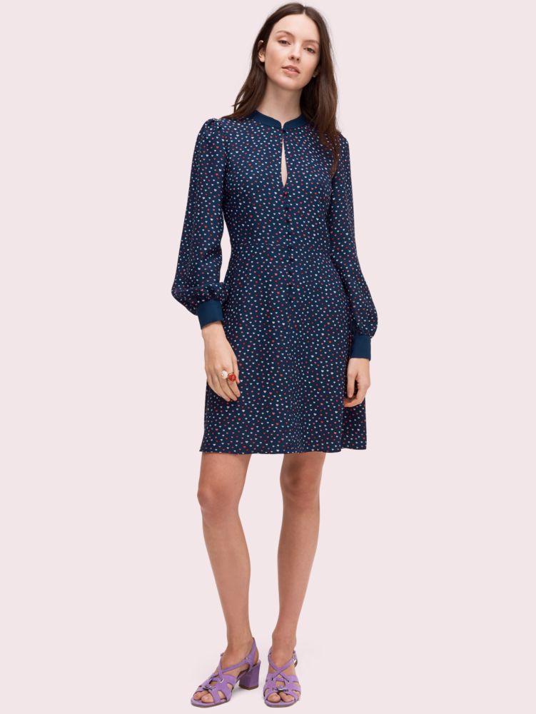 Kate spade vintage fleur hotsell crepe dress