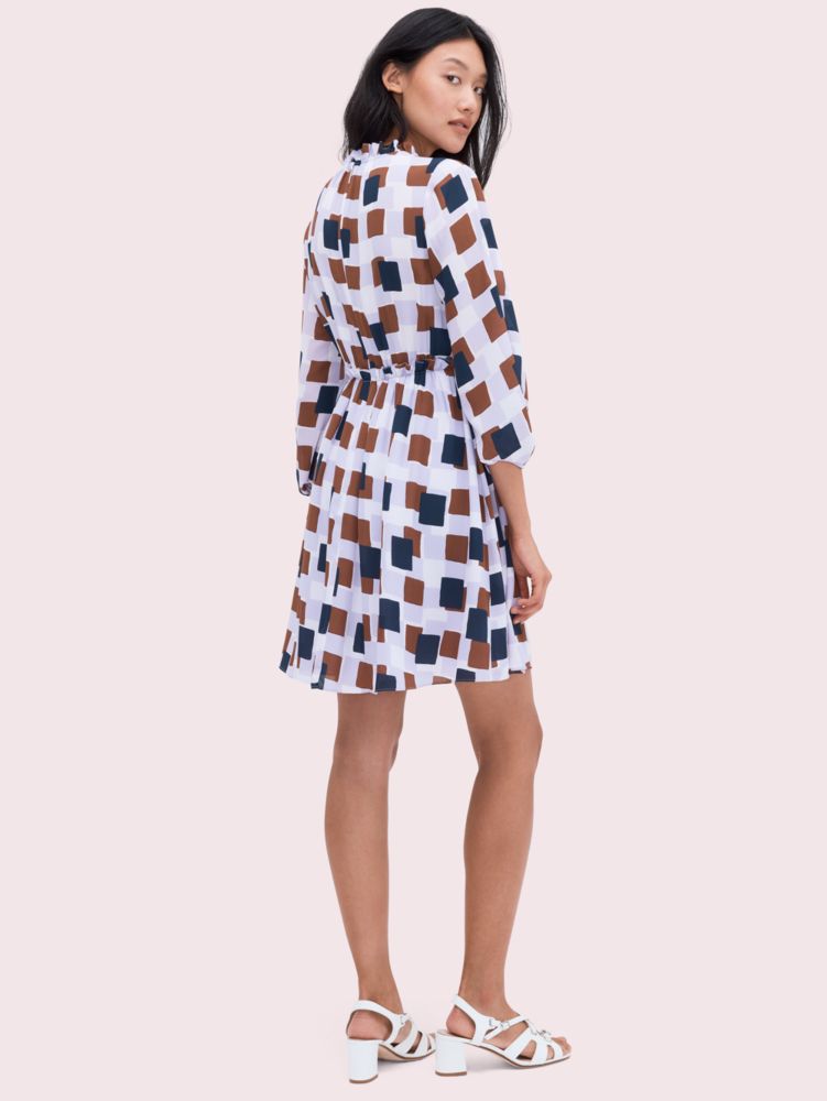 Kate Spade,geo squares mini dress,