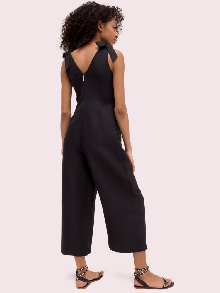 Kate Spade,Linen Tie Jumpsuit,