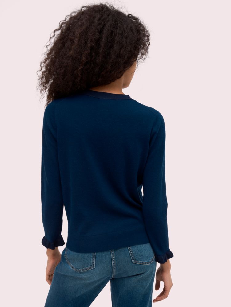 Kate Spade,Ruffle Cardigan,