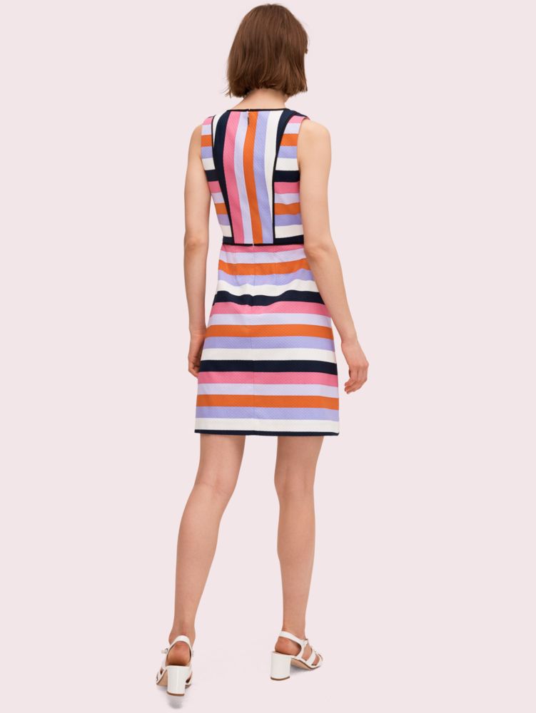 Kate Spade,sunset stripe jacquard dress,Multi