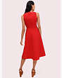 Kate Spade,scallop cutout midi dress,dresses & jumpsuits,Red Currant