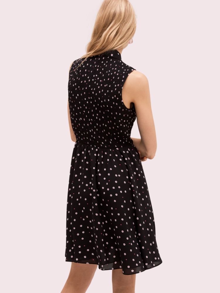 Kate Spade,daisy dot shirt dress,Black