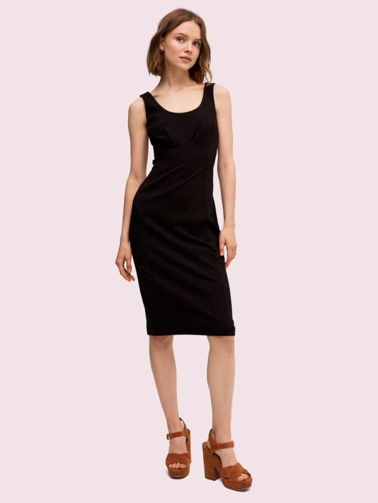 Kate Spade,ponte paneled dress,Black