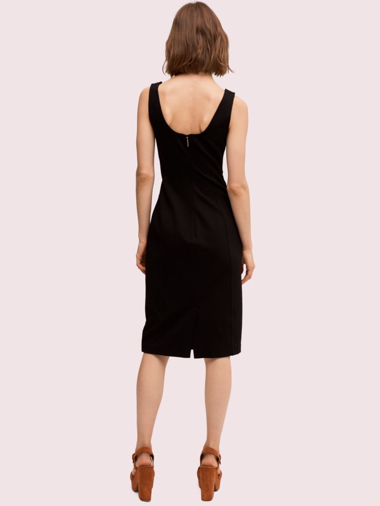 Kate Spade,ponte paneled dress,Black