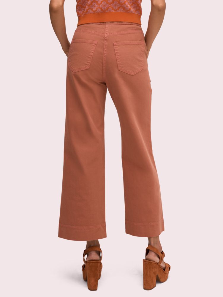 Kate Spade,Denim Zip Flare Pant,