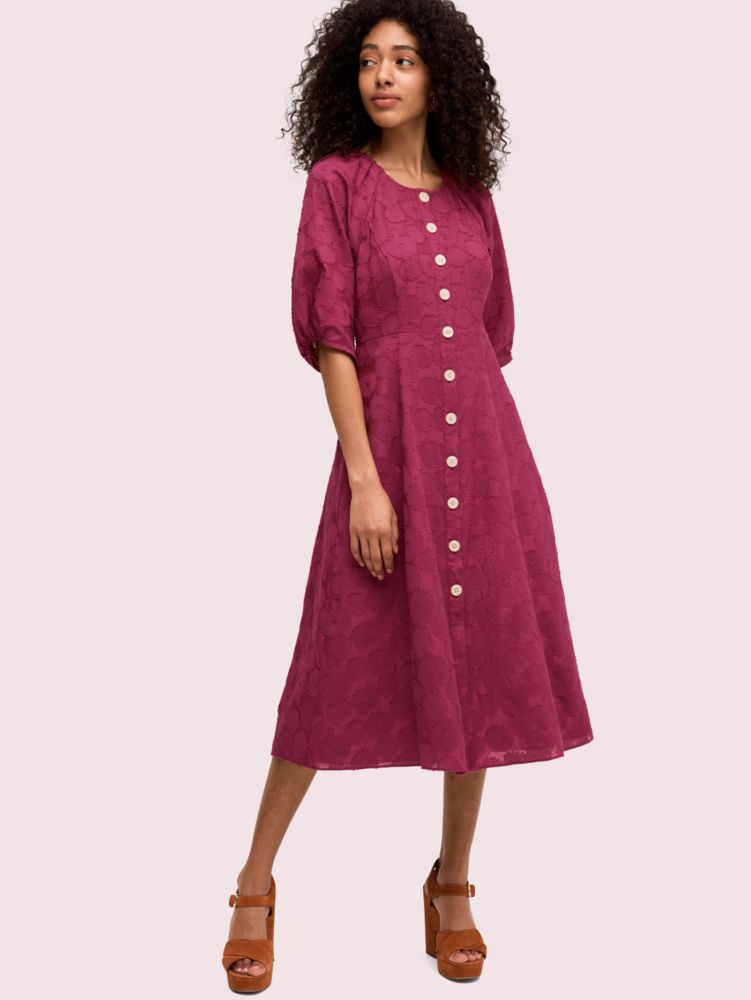 Floral Jacquard Midi Dress | Kate Spade Outlet