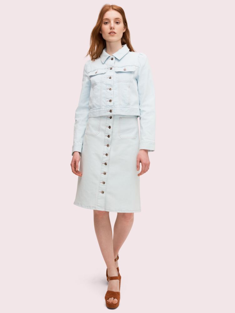 Kate spade white denim on sale jacket