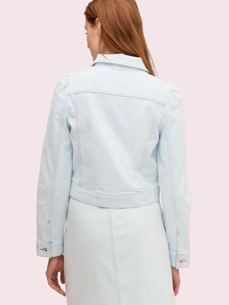 Kate Spade,femme denim jacket,Bleached Indigo