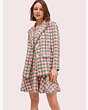 Kate Spade,plaid tweed sleeveless dress,dresses & jumpsuits,Bright Peony Multi