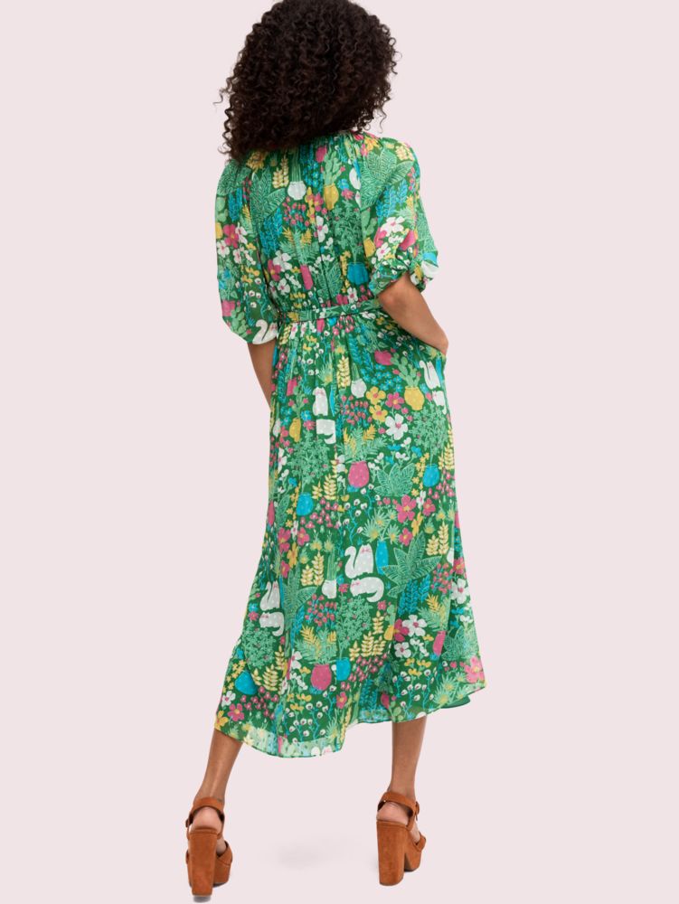 Garden Posy Silk Dress