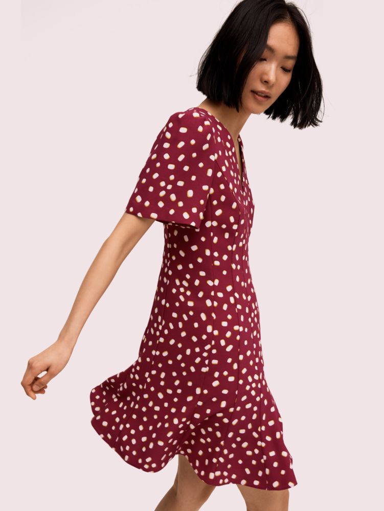Kate Spade,mallow dot crepe dress,