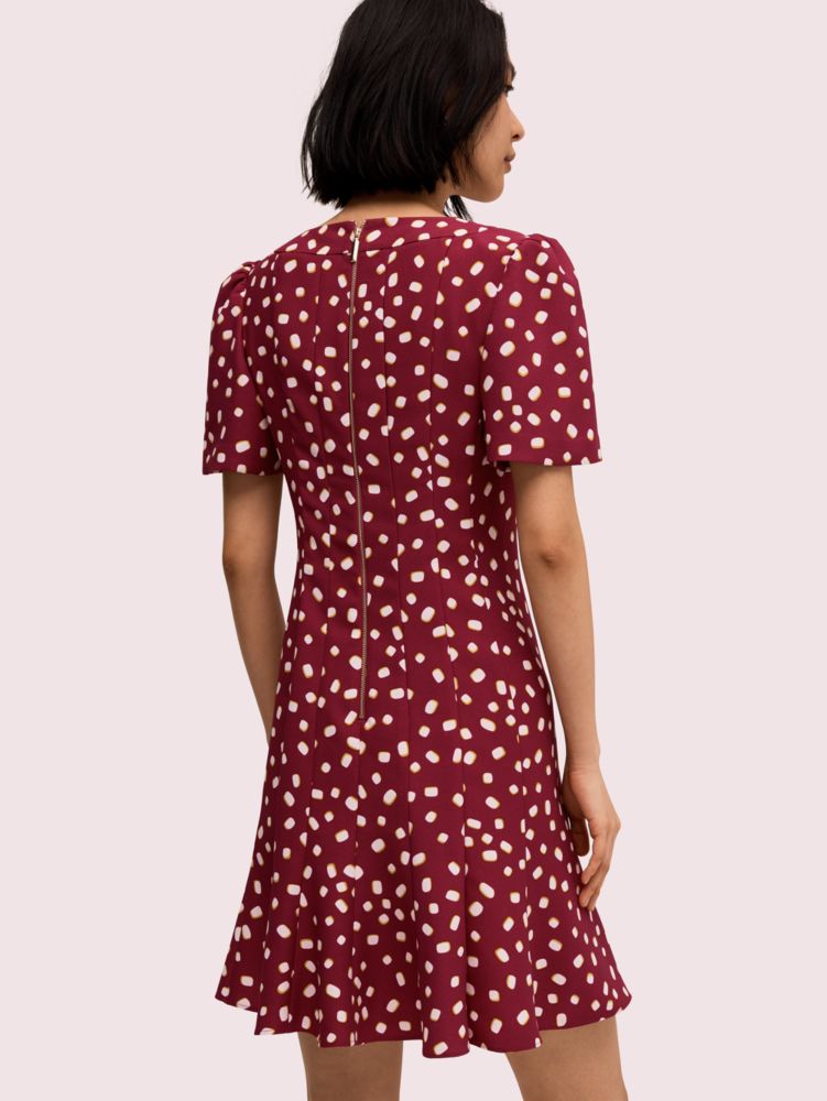 Kate Spade,mallow dot crepe dress,