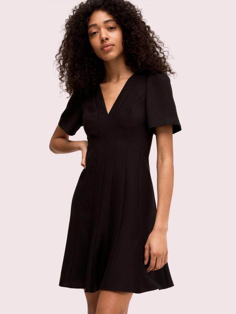 Paneled Crepe A Line Dress Kate Spade ES