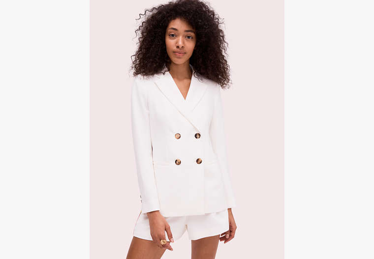 Kate Spade,fluid suiting blazer,French Cream