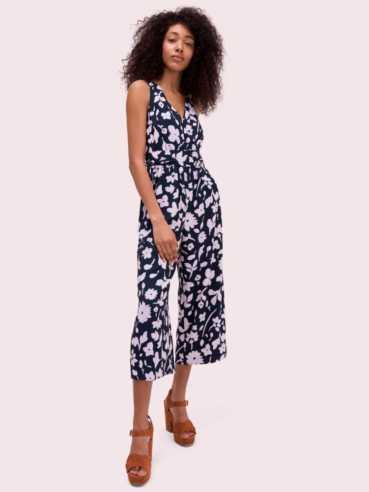 Kate Spade,Splash Tie Waist Jumpsuit,