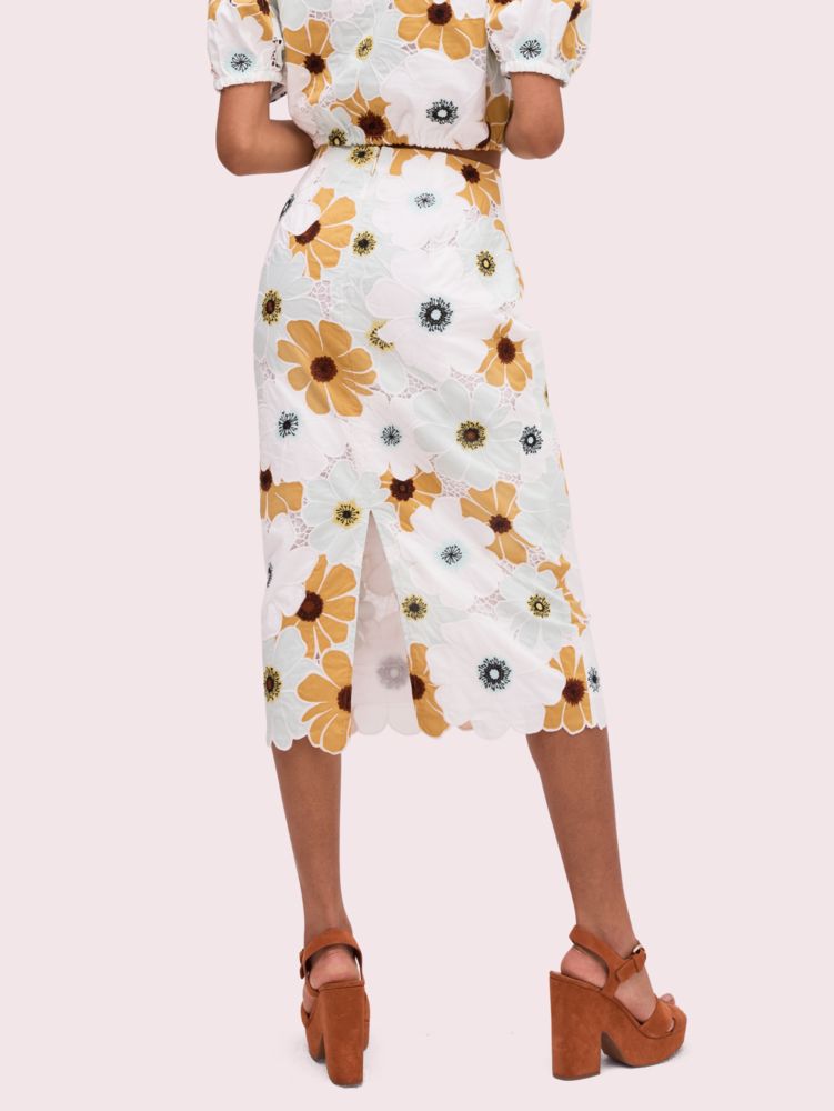 Kate Spade,Flora Garden Appliqué Skirt,