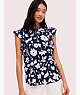 Kate Spade,splash flutter sleeve top,tops & blouses,Bright Cornflower