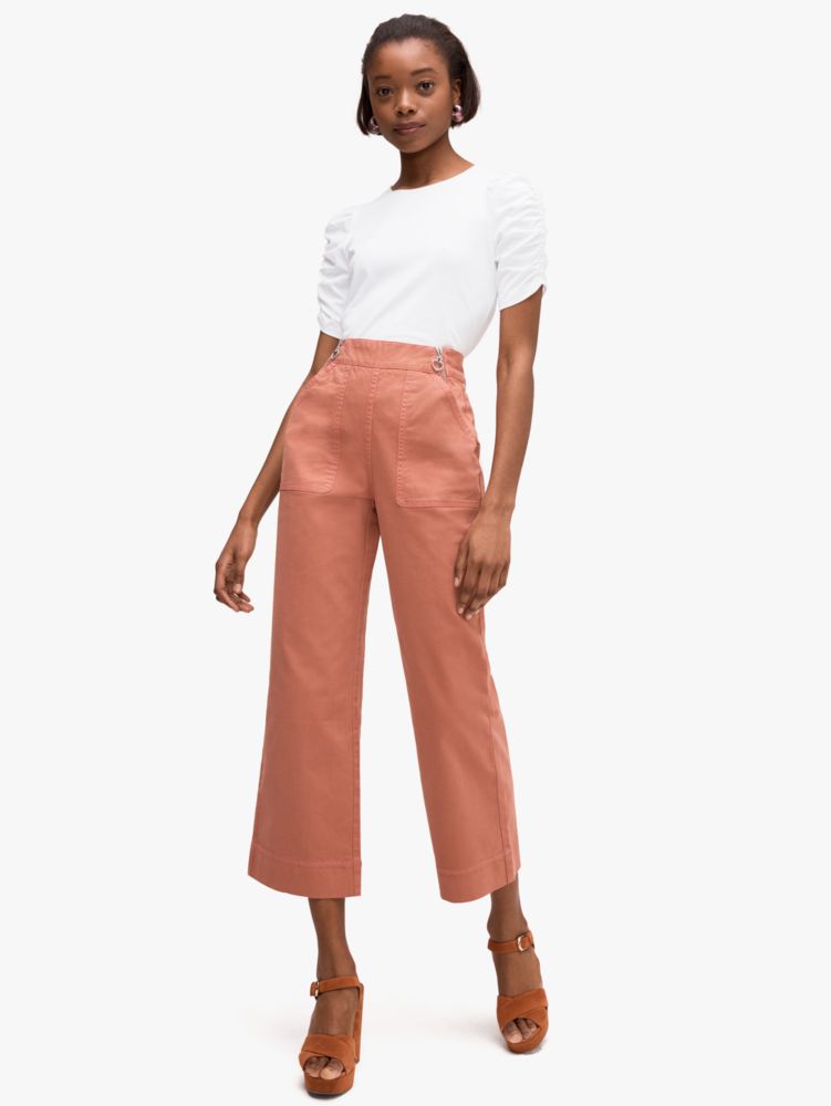 Ruched Sleeve Tee, , Product