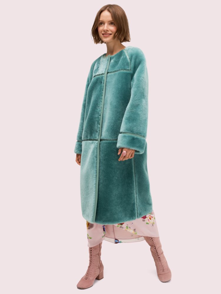 Kate spade shearling discount jacket