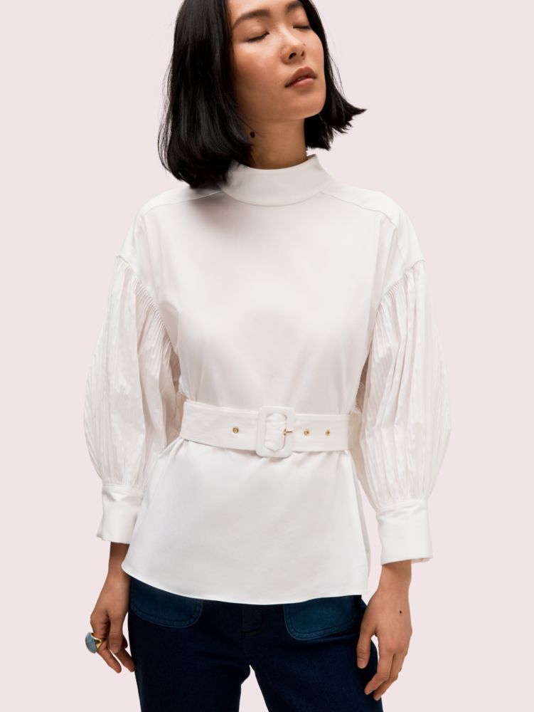 Kate Spade,Micro Pleat Top,