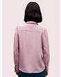 Kate Spade,silk point collar blouse,Purple Shade