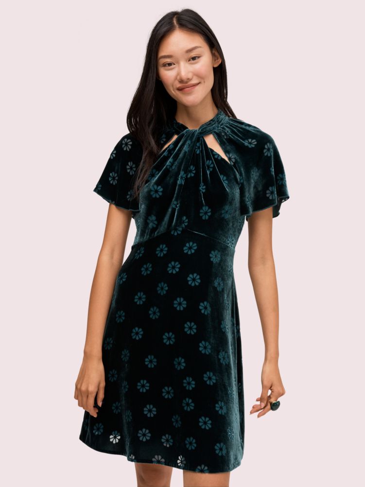 Spade Clover Velvet Dress, Hot Springs, Product