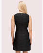 Kate Spade,a-line jacquard dress,Black