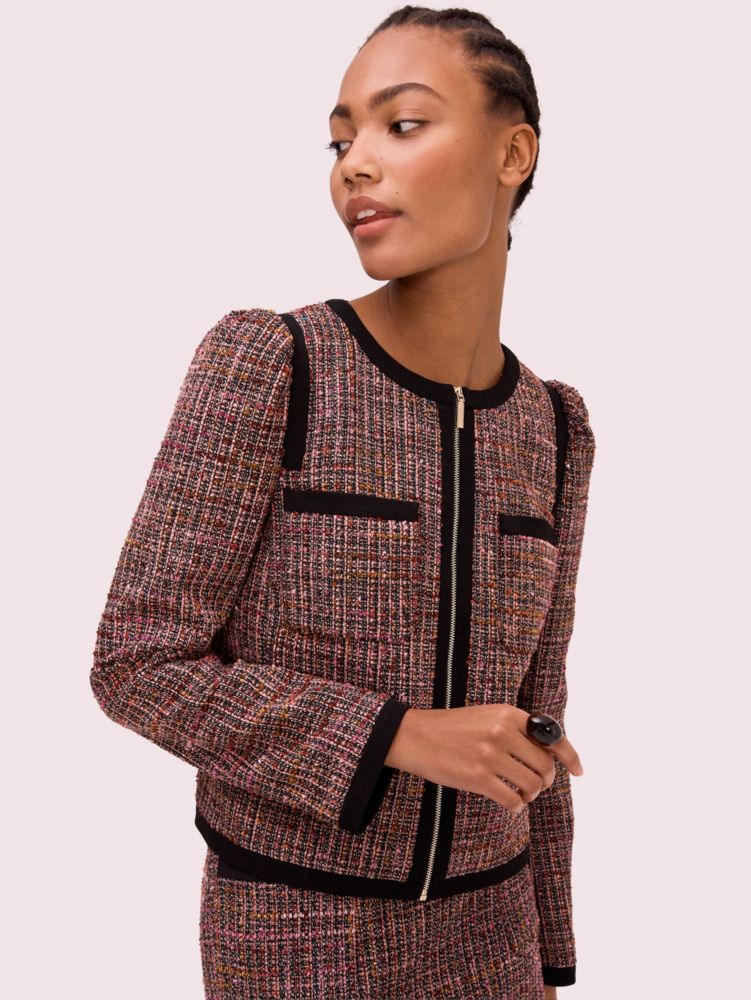 Puff Sleeve Tweed Jacket | Kate Spade New York