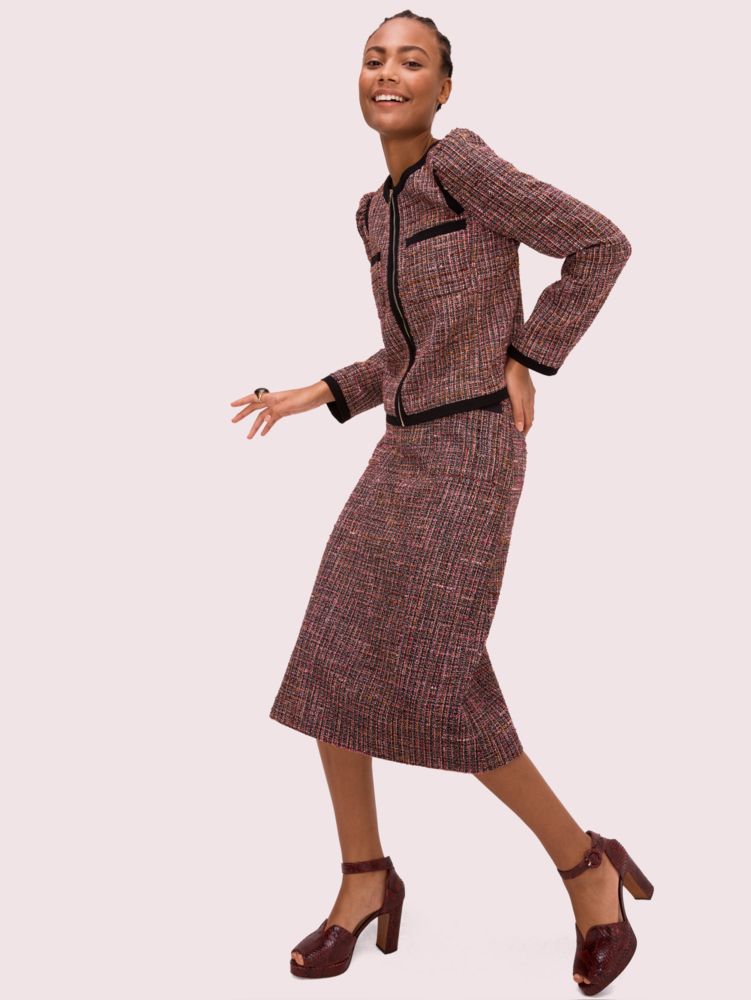 Puff Sleeve Tweed Jacket | Kate Spade New York