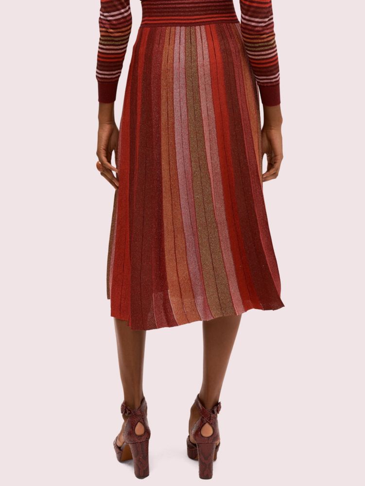 Kate Spade,Metallic Stripe Knit Skirt,