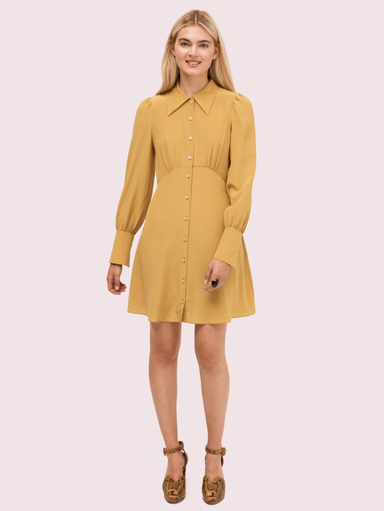 Silk Point Collar Shirtdress | Kate Spade UK