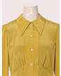 Kate Spade,silk point collar shirtdress,Golden Raisin