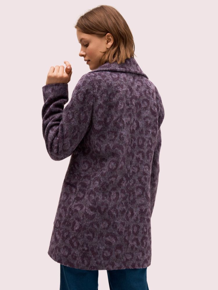 Kate Spade,Brushed Leopard Peacoat,