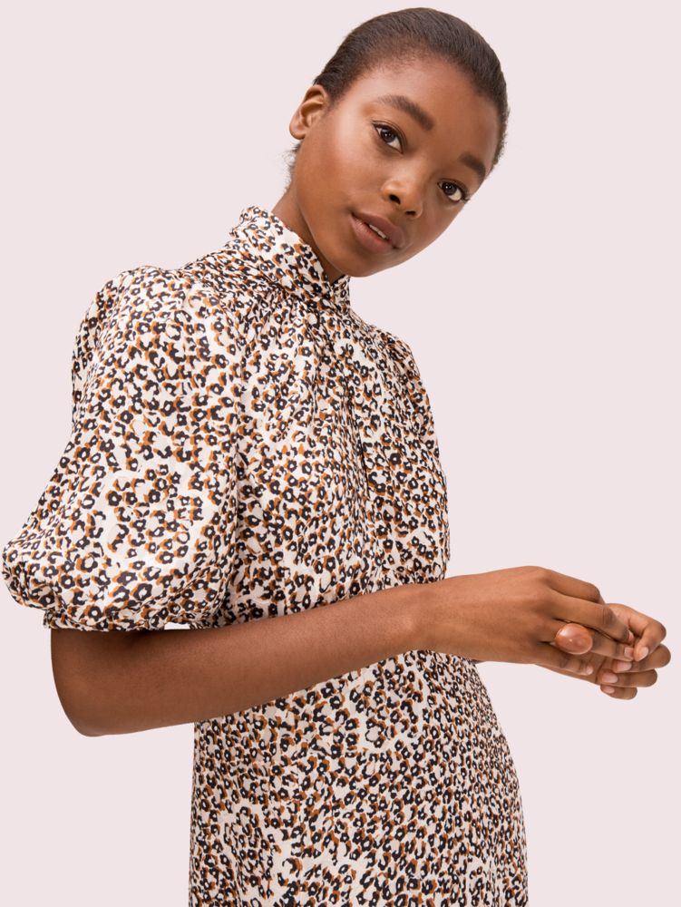 Kate Spade,Flair Flora Devoré Midi Dress,