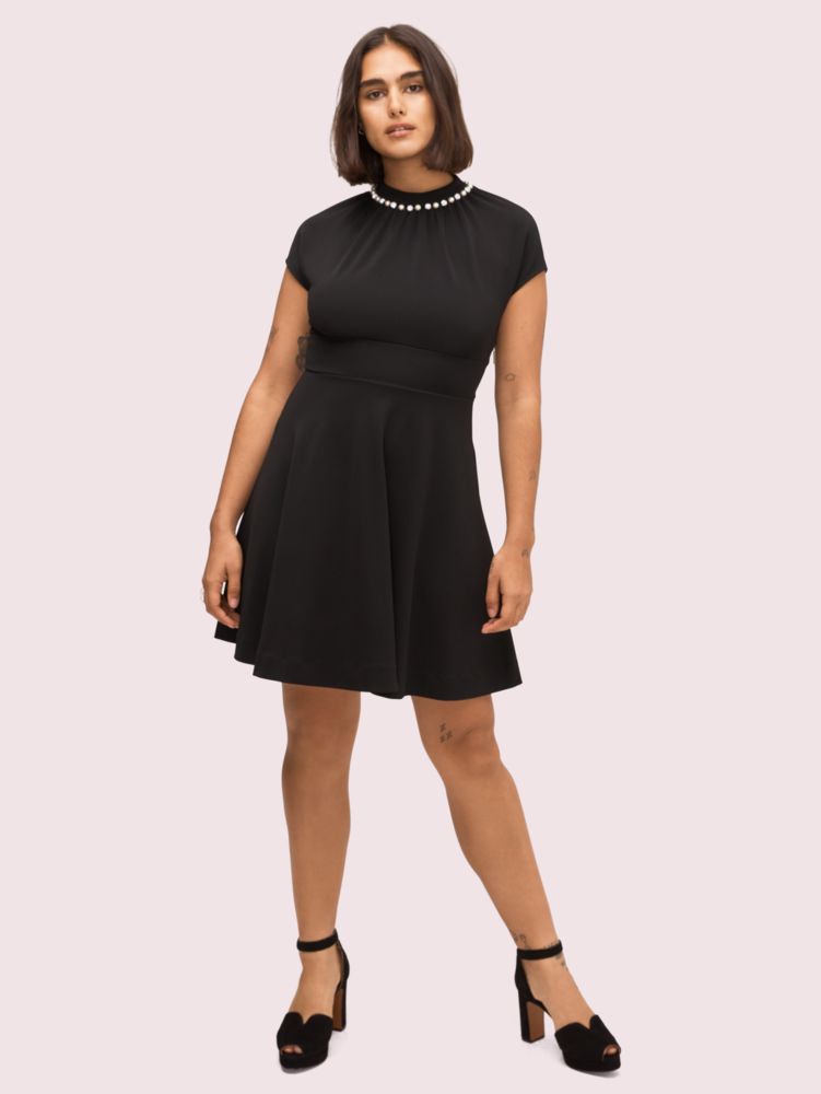 Kate spade black dress with clearance pearls